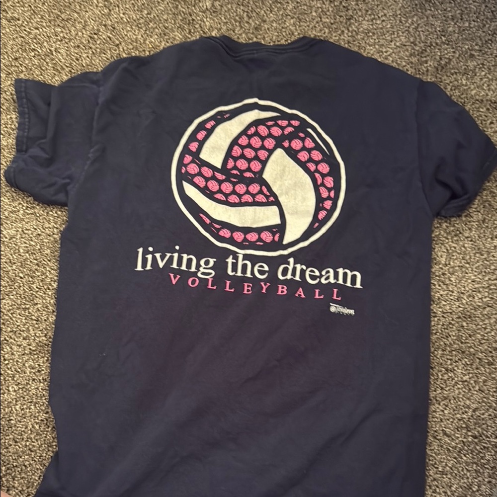 Navy Volleyball Graphic T-Shirt